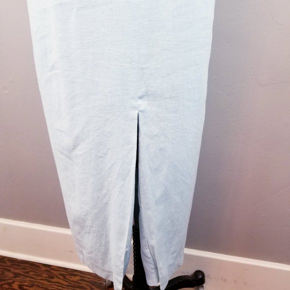 Jessica Howard Mint Linen Sheath Dress with Embroidered Jacket Women's Size 14 - Picture 7 of 12